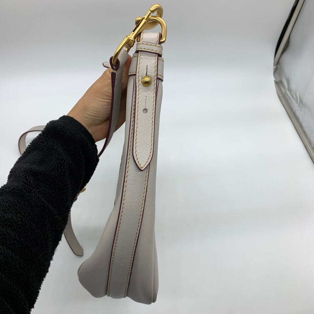 Dooney & Bourke Crossbody Florentine Leather Purse Ecru Large Bags - Picture 11 of 16
